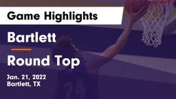 Bartlett  vs Round Top Game Highlights - Jan. 21, 2022