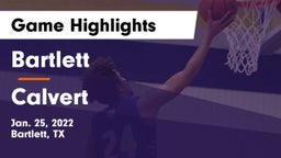 Bartlett  vs Calvert  Game Highlights - Jan. 25, 2022