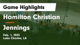 Hamilton Christian  vs Jennings  Game Highlights - Feb. 1, 2023