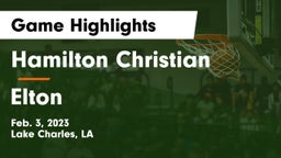 Hamilton Christian  vs Elton  Game Highlights - Feb. 3, 2023