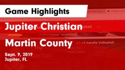 Jupiter Christian  vs Martin County  Game Highlights - Sept. 9, 2019