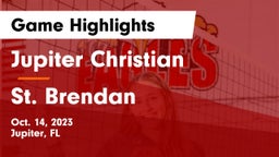 Jupiter Christian  vs St. Brendan  Game Highlights - Oct. 14, 2023