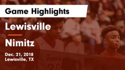 Lewisville  vs Nimitz  Game Highlights - Dec. 21, 2018