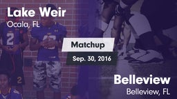 Matchup: Lake Weir High vs. Belleview  2016
