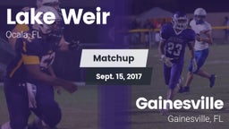 Matchup: Lake Weir High vs. Gainesville  2017