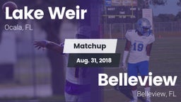 Matchup: Lake Weir High vs. Belleview  2018