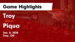 Troy  vs Piqua  Game Highlights - Jan. 8, 2020