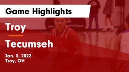 Troy  vs Tecumseh  Game Highlights - Jan. 3, 2022