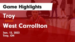 Troy  vs West Carrollton  Game Highlights - Jan. 12, 2022