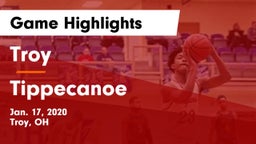 Troy  vs Tippecanoe  Game Highlights - Jan. 17, 2020