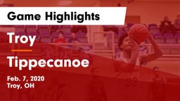 Troy  vs Tippecanoe  Game Highlights - Feb. 7, 2020