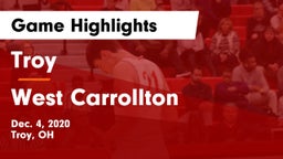 Troy  vs West Carrollton  Game Highlights - Dec. 4, 2020