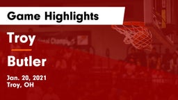 Troy  vs Butler  Game Highlights - Jan. 20, 2021
