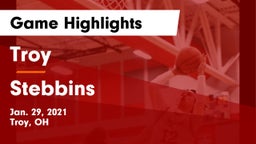 Troy  vs Stebbins  Game Highlights - Jan. 29, 2021