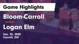Bloom-Carroll  vs Logan Elm  Game Highlights - Jan. 25, 2020