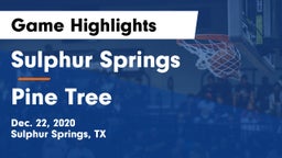 Sulphur Springs  vs Pine Tree  Game Highlights - Dec. 22, 2020