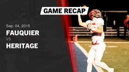 Recap: Fauquier  vs. Heritage  2015