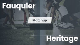 Matchup: Fauquier  vs. Heritage  2016