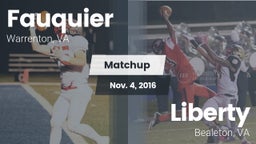 Matchup: Fauquier  vs. Liberty  2016