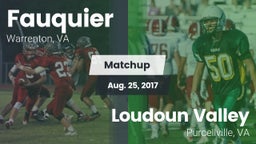 Matchup: Fauquier  vs. Loudoun Valley  2017