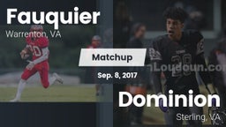 Matchup: Fauquier  vs. Dominion  2017