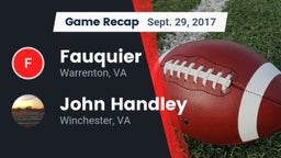 Recap: Fauquier  vs. John Handley  2017