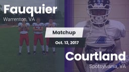 Matchup: Fauquier  vs. Courtland  2017