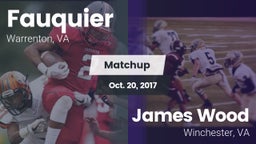 Matchup: Fauquier  vs. James Wood  2017