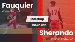 Matchup: Fauquier  vs. Sherando  2017