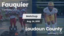Matchup: Fauquier  vs. Loudoun County  2018