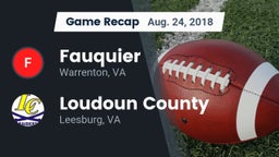 Recap: Fauquier  vs. Loudoun County  2018