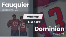 Matchup: Fauquier  vs. Dominion  2018
