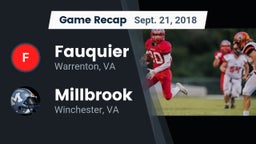 Recap: Fauquier  vs. Millbrook  2018