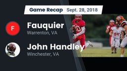 Recap: Fauquier  vs. John Handley  2018