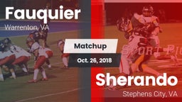 Matchup: Fauquier  vs. Sherando  2018