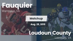 Matchup: Fauquier  vs. Loudoun County  2019