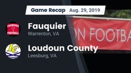 Recap: Fauquier  vs. Loudoun County  2019