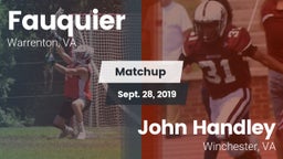 Matchup: Fauquier  vs. John Handley  2019