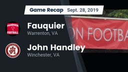 Recap: Fauquier  vs. John Handley  2019