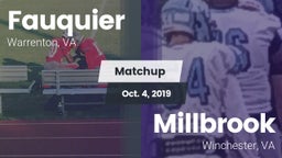 Matchup: Fauquier  vs. Millbrook  2019