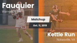 Matchup: Fauquier  vs. Kettle Run  2019