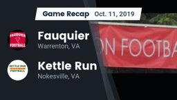 Recap: Fauquier  vs. Kettle Run  2019