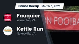 Recap: Fauquier  vs. Kettle Run  2021