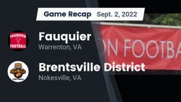 Recap: Fauquier  vs. Brentsville District  2022