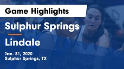 Sulphur Springs  vs Lindale  Game Highlights - Jan. 31, 2020