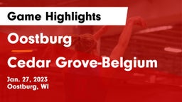 Oostburg  vs Cedar Grove-Belgium  Game Highlights - Jan. 27, 2023