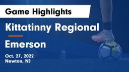 Kittatinny Regional  vs Emerson  Game Highlights - Oct. 27, 2022