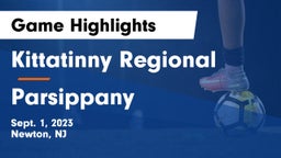 Kittatinny Regional  vs Parsippany  Game Highlights - Sept. 1, 2023