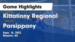 Kittatinny Regional  vs Parsippany  Game Highlights - Sept. 16, 2023