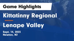 Kittatinny Regional  vs Lenape Valley  Game Highlights - Sept. 14, 2023